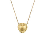 Elizabeth Moore Pure Gold Infinity Heart Necklace