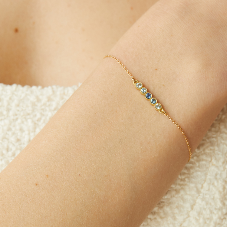 Montana Sapphire Bar Bracelet Elizabeth Moore