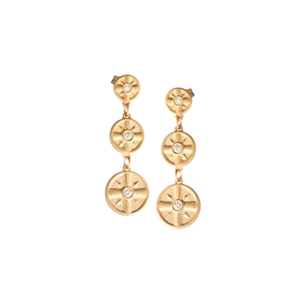3 Drop Diamond Dangles