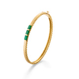 Three in a Row Emerald Bracelet