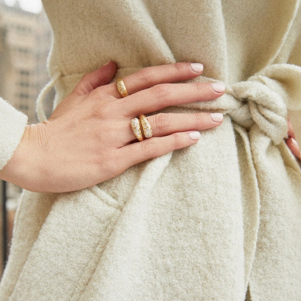 Diamond Bypass Ring