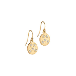 Elizabeth Moore Fine Jewelry Diamond Disc Earrings