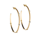Montana Sapphire Hoops