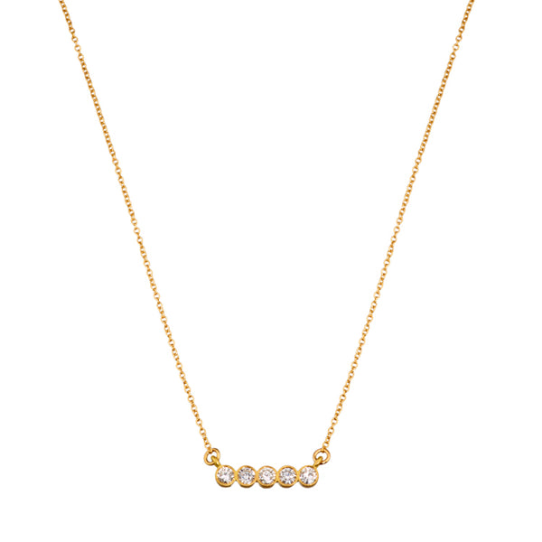 Circle of 5th's Diamond Bar Necklace | Elizabeth Moore