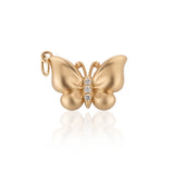 Diamond Butterfly Charm