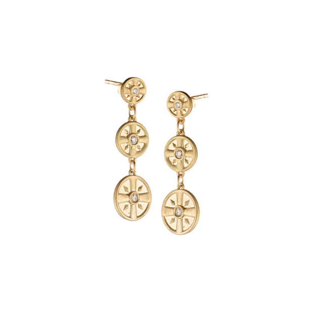 3 Drop Diamond Dangle Elizabeth Moore