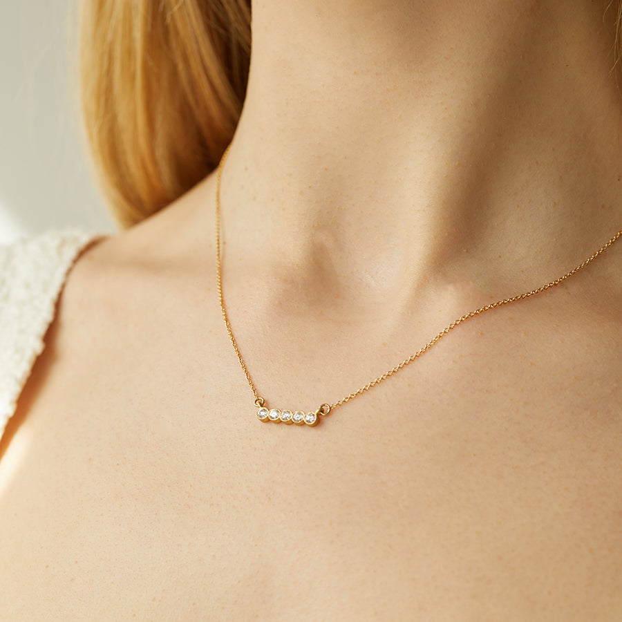 Diamond Bar Necklace Elizabeth Moore