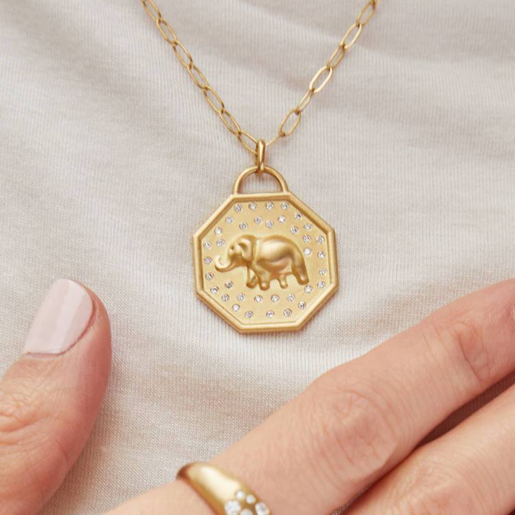 Happy Elephant Pendant Elizabeth Moore