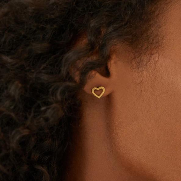 Infinity Open Heart Studs Elizabeth Moore
