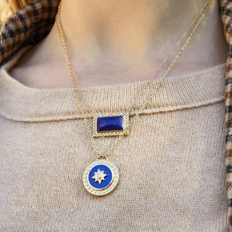 Lapis Lazuli Star Pendant Elizabeth Moore