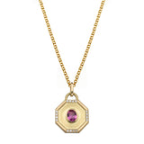 Fairy Dust Pink Sapphire Teardrop Pendant