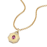 Fairy Dust Pink Sapphire Teardrop Pendant