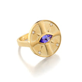 Eye of the Sun Tanzanite Ring