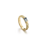 Aquamarine Rectangle Ring Elizabeth Moore