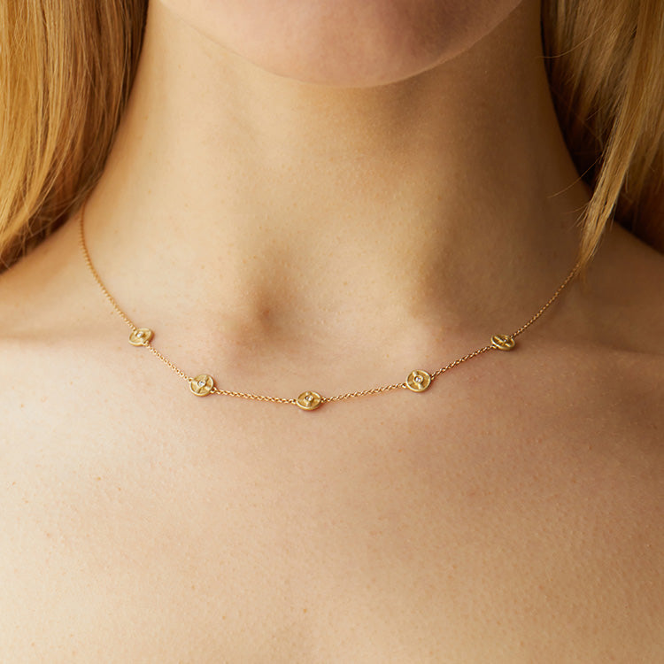 Diamond Station Necklace Elizabeth Moore