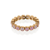 PINK MADAGASCAR SAPPHIRE Eternity Round Band