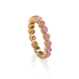 PINK MADAGASCAR SAPPHIRE Eternity Round Band