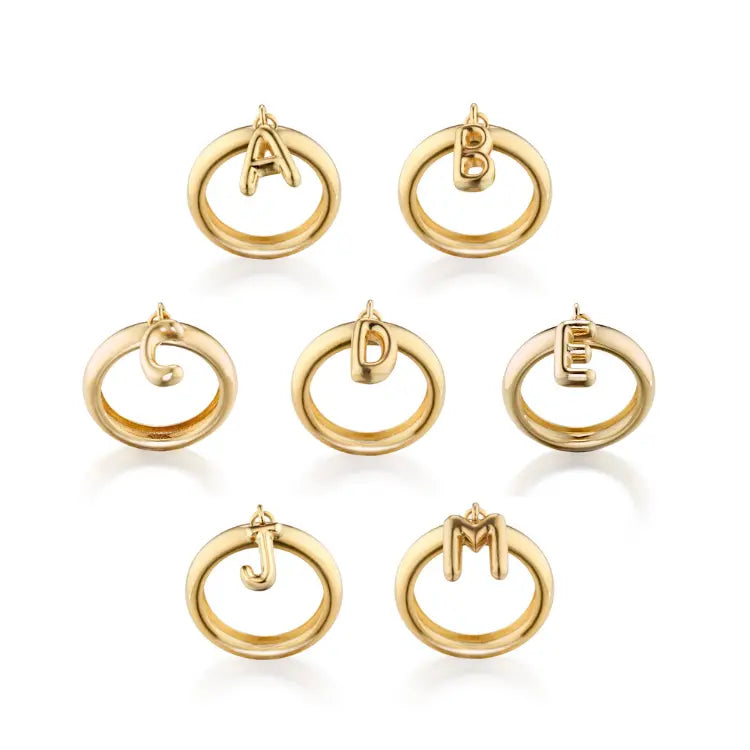 Initial Charm Ring - Elizabeth Moore