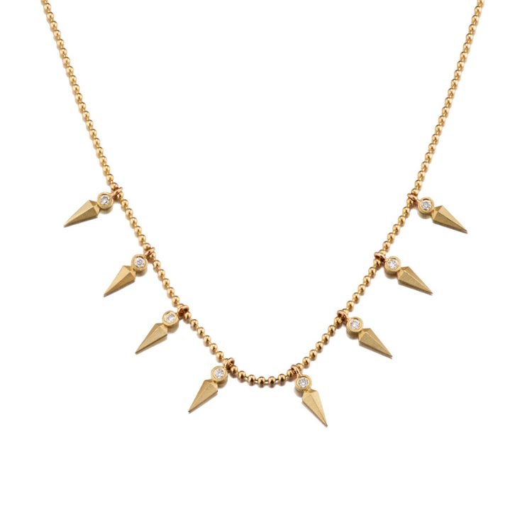 Fairy Dust Diamond Dagger Necklace Elizabeth Moore