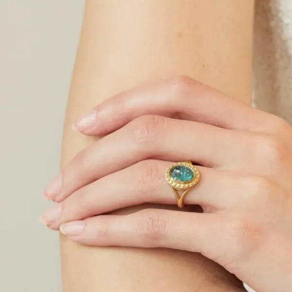 Green Tourmaline Star Ring Elizabeth Moore