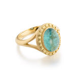 Green Tourmaline Star Ring