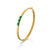 Elizabeth Moore Three In A Row Emerald Bangle