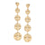 Stunning Diamond Drop Earrings in 18k Gold - Eye of the Sun symbolism - Luxury Jewelry Handcrafted in NYC