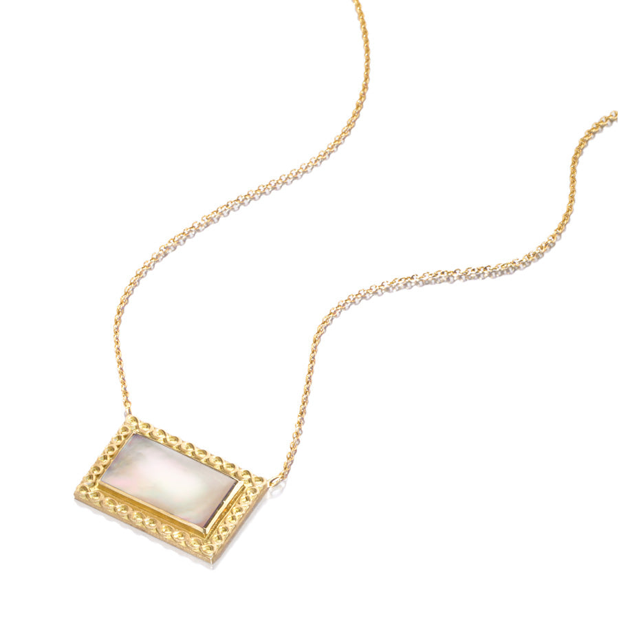 Mother of Pearl Infinity Pendant