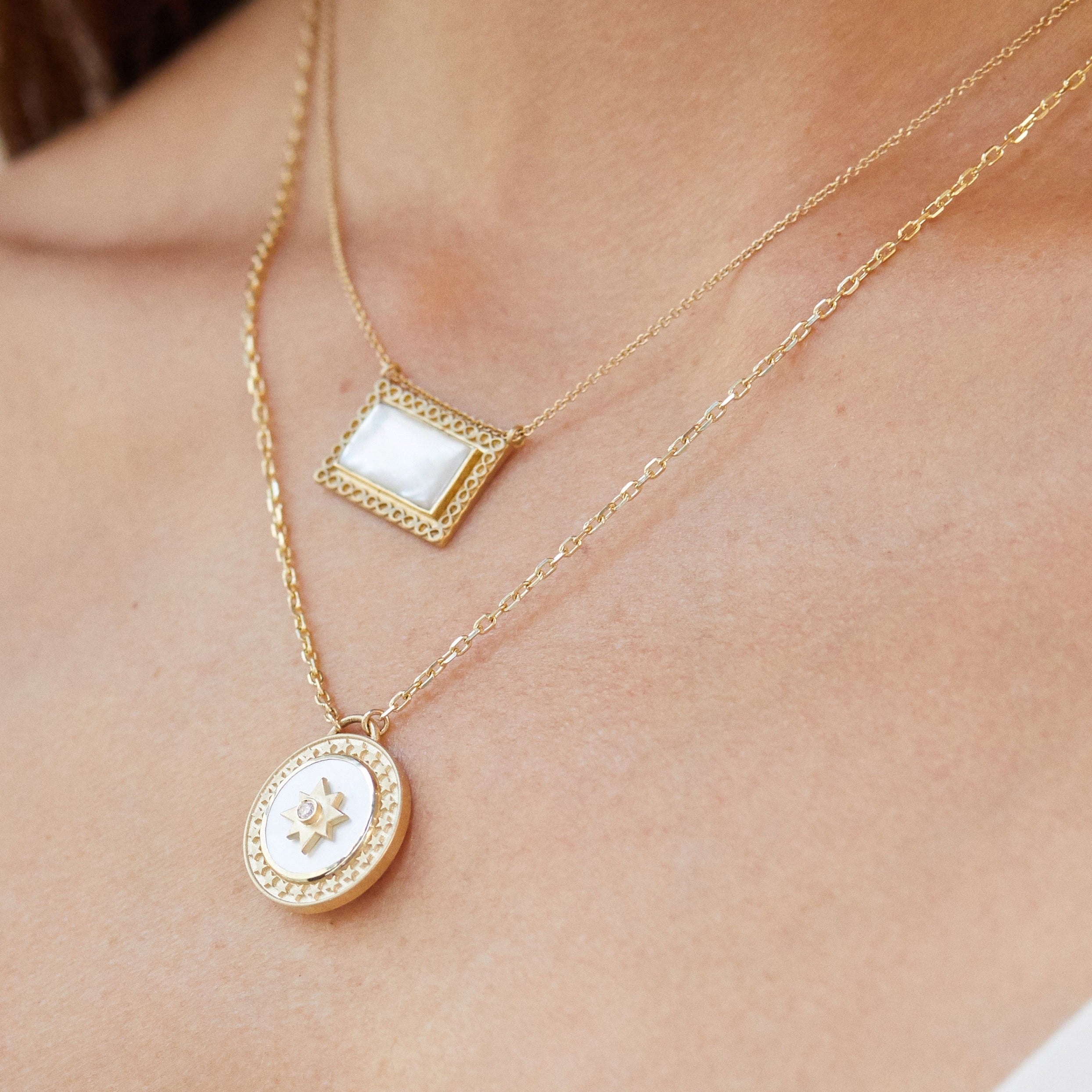 Mother of Pearl Star Pendant Elizabeth Moore